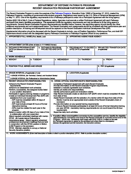 dd Form 3032 fillable