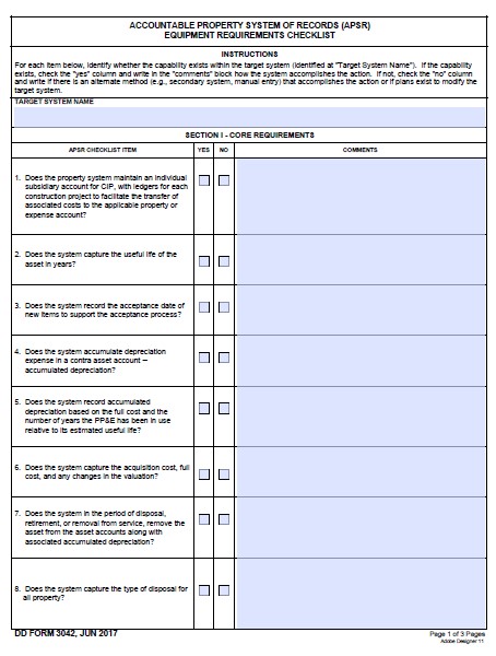 dd Form 3042 fillable