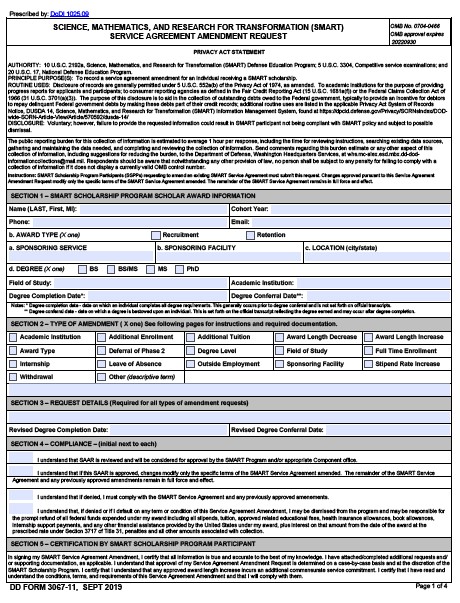 dd Form 3067-11 fillable