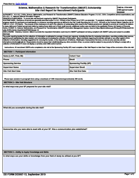 dd Form 3067-13 fillable