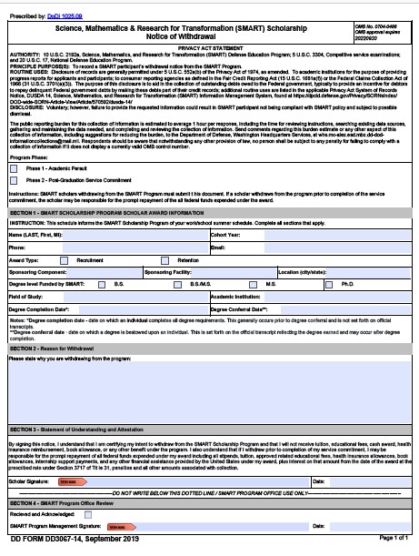 dd Form 3067-14 fillable