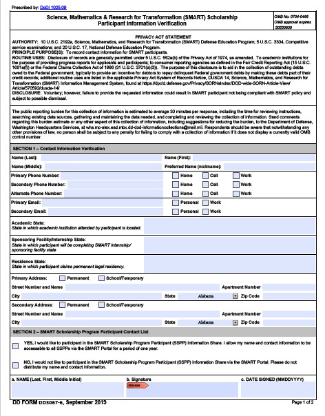 dd Form 3067-6 fillable