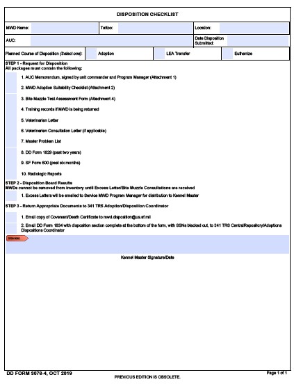 dd Form 3076-4 fillable