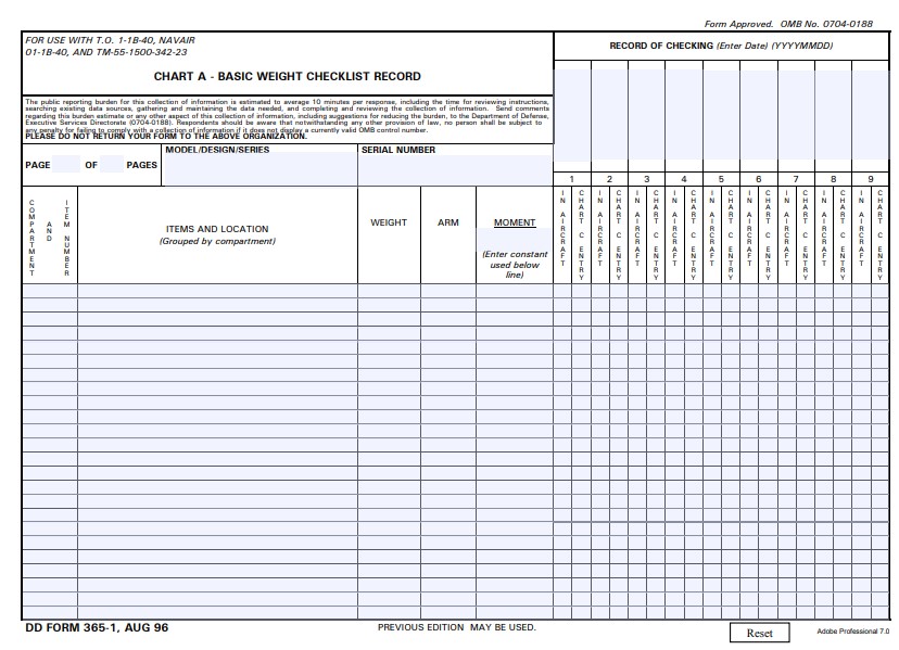 dd Form 365-1 fillable