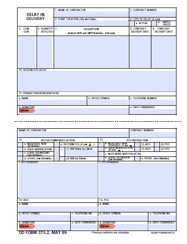 dd Form 375-2 fillable