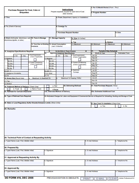 dd Form 416 fillable