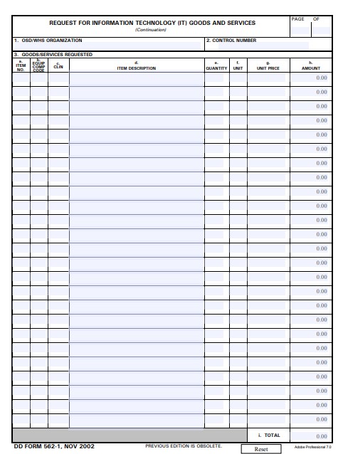 dd Form 562-1 fillable