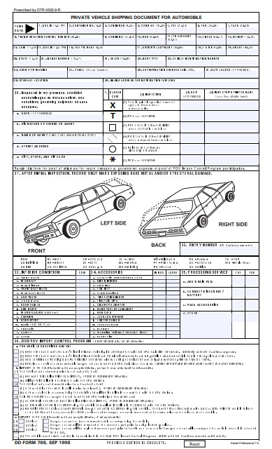 dd Form 788 fillable