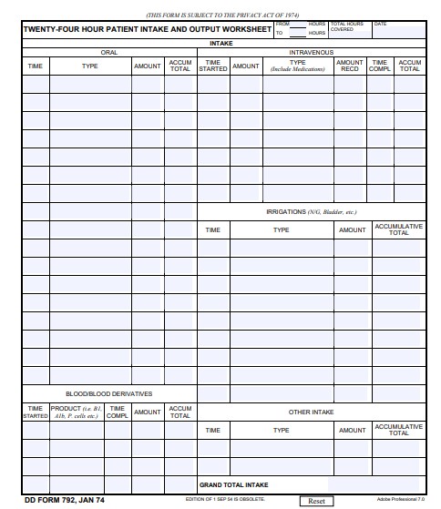 dd Form 792 fillable