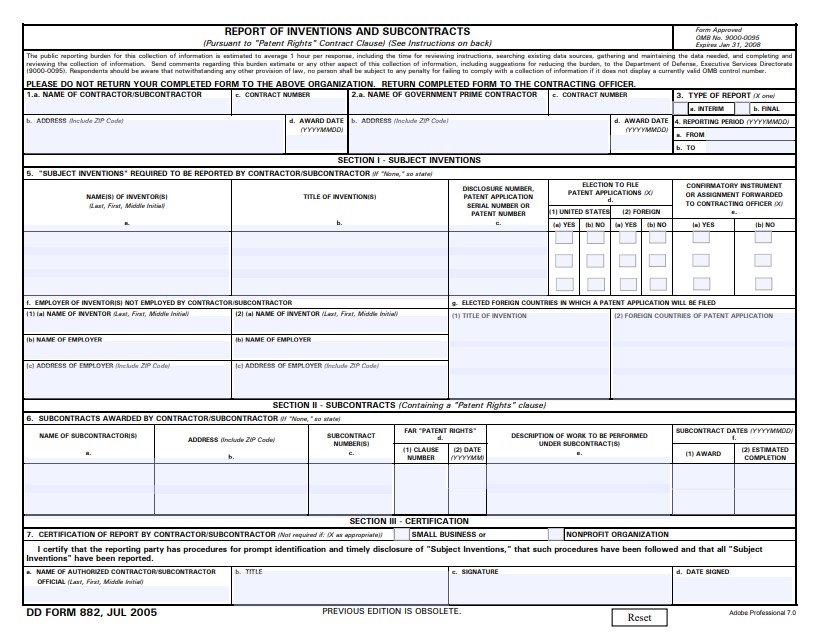 dd Form 882 fillable