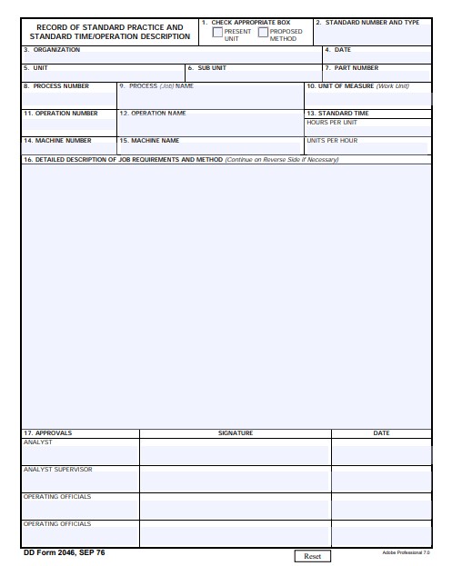 dd Form 2046 fillable