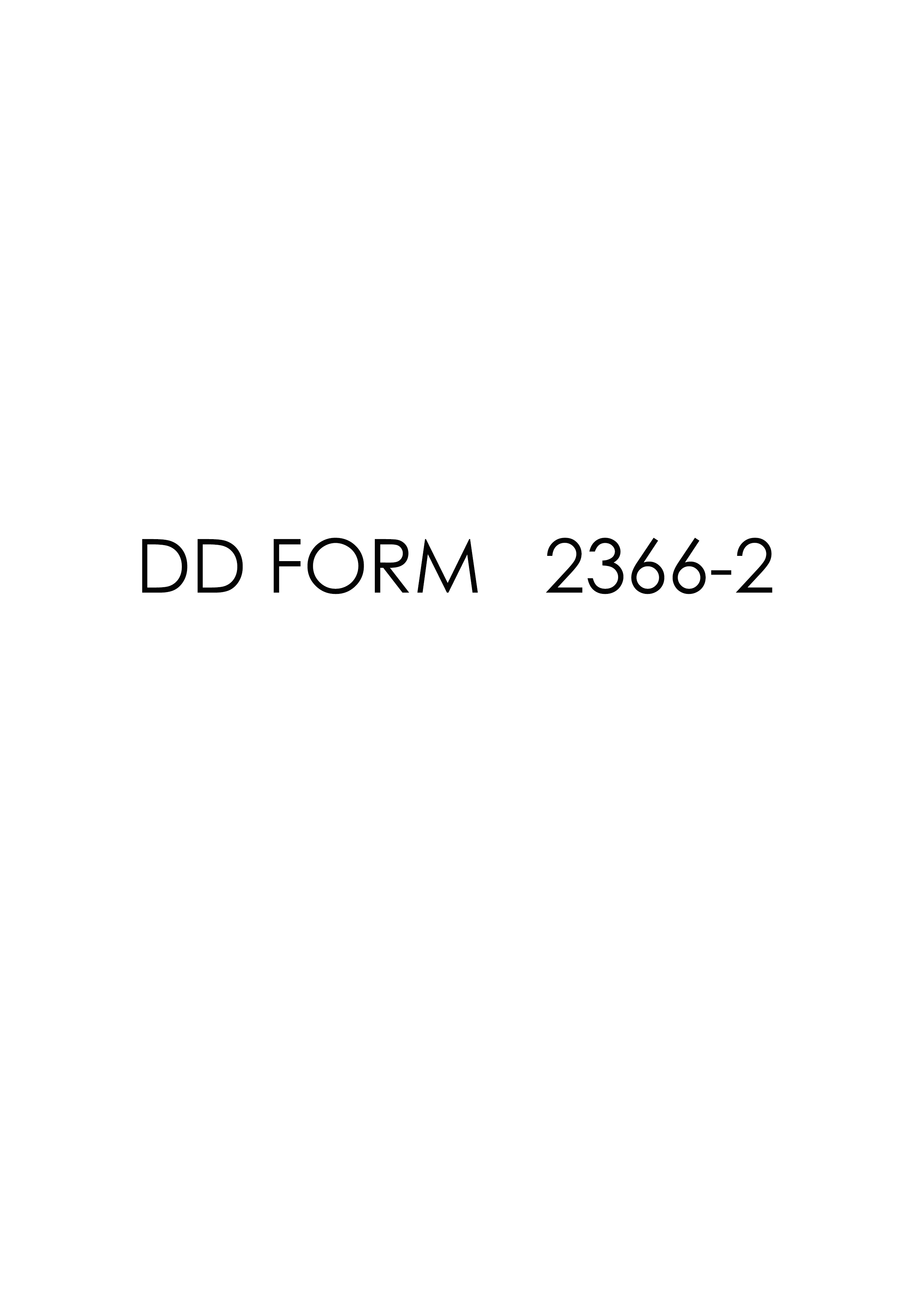 dd Form 2366-2 fillable