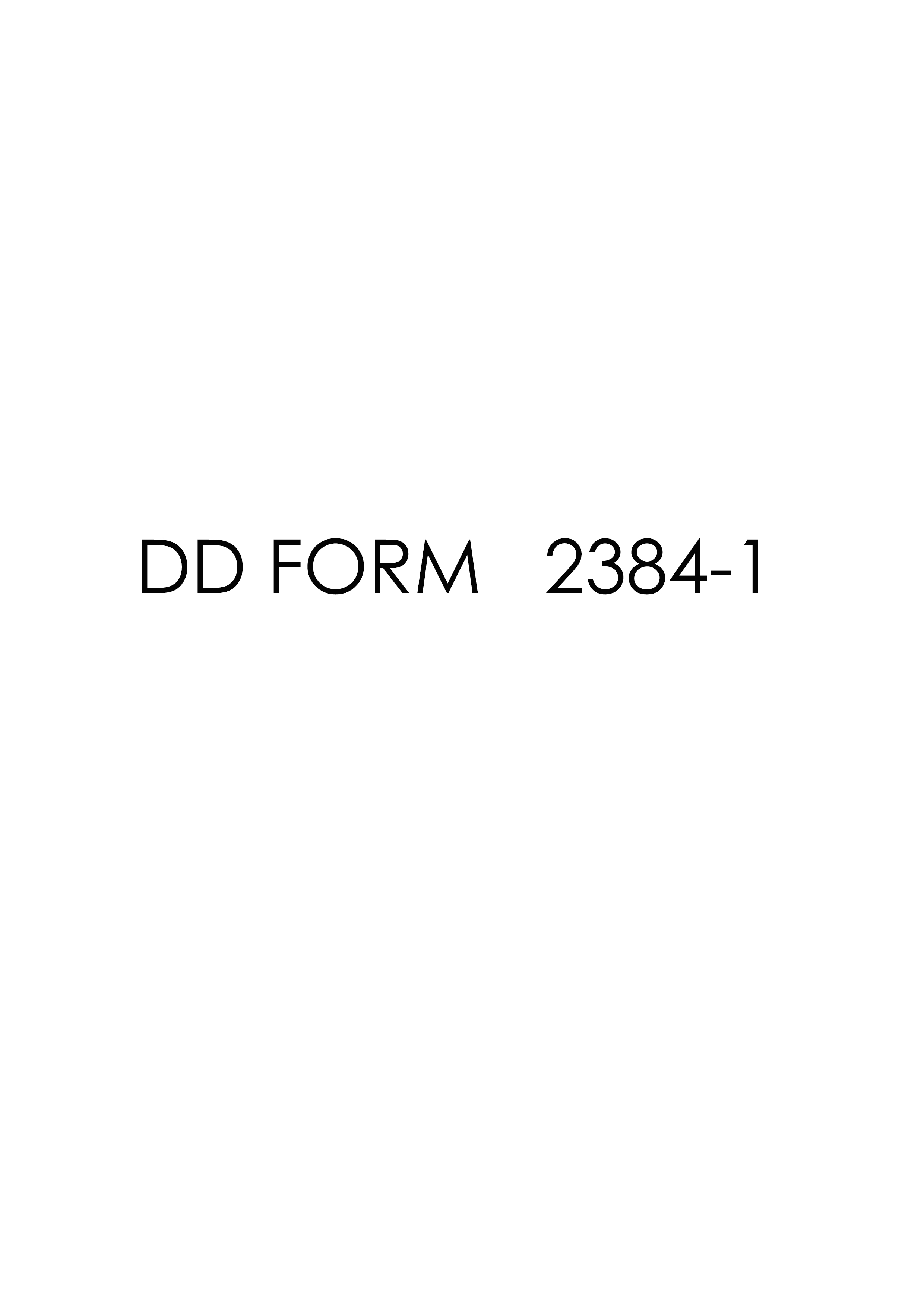 dd Form 2384-1 fillable