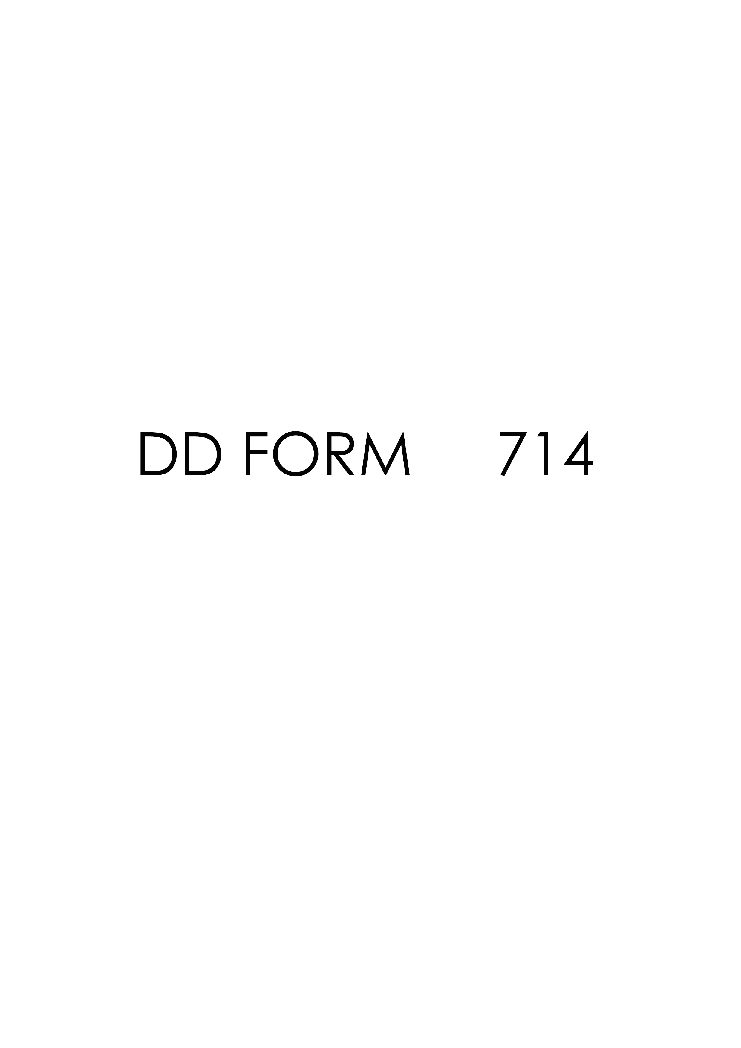 dd Form 714 fillable